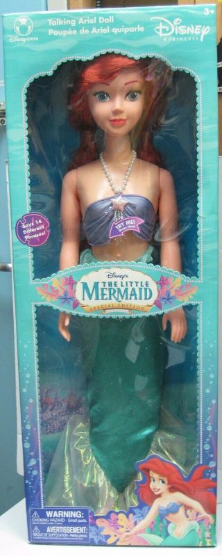 Disney Special Edition My Size Talking Ariel Doll Rare Mermaid