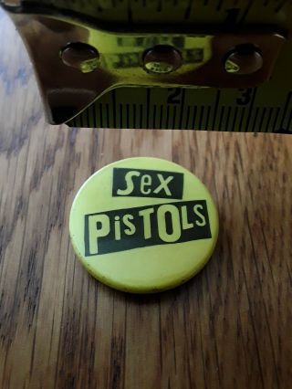 Vintage 25 Mm Sid Vicious The Sex Pistols Punk Rock Badge Pin Pinback Button