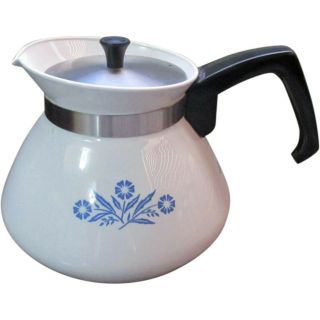 Vintage Corning Ware Blue Cornflower Teapot 6 Cup W Lid