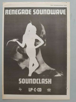 Renegade Soundwave Soundclash Trade Advert / Poster