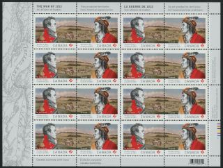 Canada 2555a Sheet Mnh The War Of 1812,  Military
