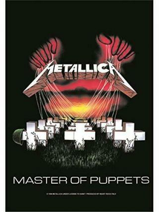 Metallica Textile Poster Fabric Flag Master Of Puppets