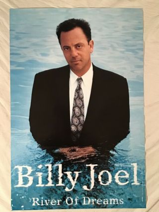 Billy Joel 1993 Promo Poster River Of Dreams