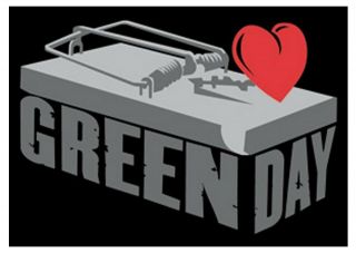 Green Day Textile Poster Fabric Flag Heart Trap