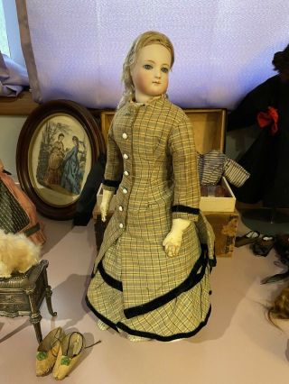 Antique French Fashion Doll Dress
