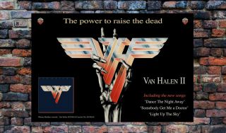Van Halen Ii 1979 Logo Poster Europe Version Promo Display W/your Vinyl