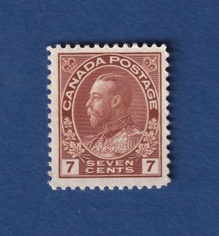 Canada Stamps 114 7c Brown Kgv Admiral Issue Vfmnh