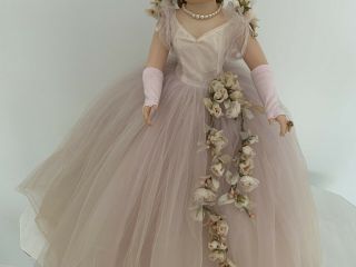 Tagged Madame Alexander Cissy 1960 Belle Of The Ball Dress,  Petticoat,  Gauntlets 2