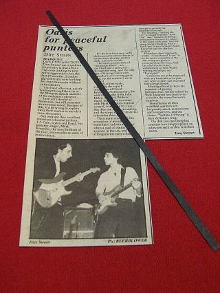 Dire Straits March 1978 Gig Concert Review The Marquee London