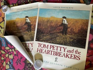 Tom Petty & Heartbreakers Southern Accents 1985 Tour Concert Posters X 2 24x30