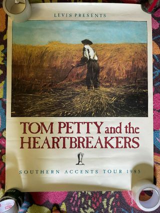 tom petty & heartbreakers southern accents 1985 tour concert posters x 2 24x30 2