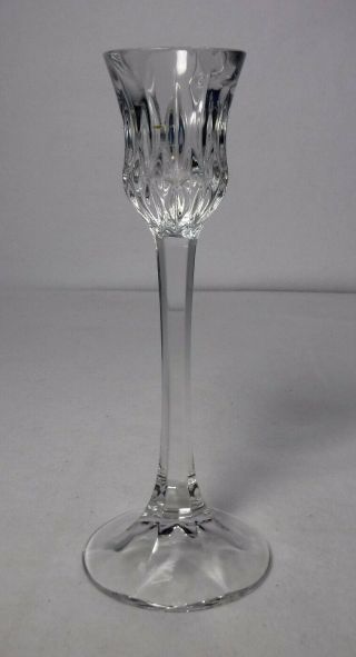 Gorham Crystal Althea Pattern Tall Single Light Candlestick/candle Holder 8 "