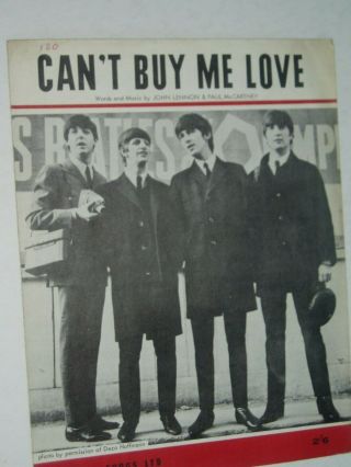 The Beatles.  Uk Sheet Music.  Can 
