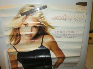 Mandy Moore Poster Rock 1999 Record Store Promo Collectable Display Vintage