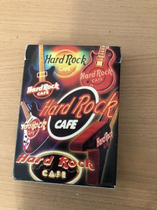 Hard Rock Cafe Playing Cards.  Each Card Features A Different Hard Rock Cafe.