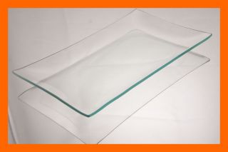 5 X 10 Rectangle Clear Glass Bent Plate 1/8