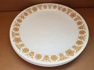 Set Of (5) Corelle 10 1/4 " Butterfly Gold Dinner Plates Set Of 5 Large Saucer