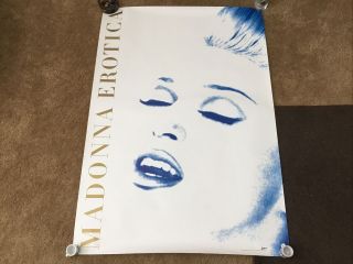 Madonna 1992 Erotica Large Promo Poster Sire Records
