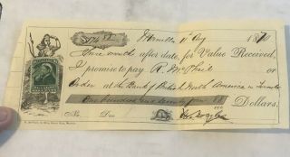 Canada Cover Fb43 1870 Promise Note Pen Cancel Bank Of British North America