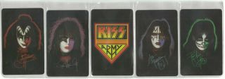 Kiss - Set Of All Five Phone Cards From 1996 - Solo Albums And Kiss Army