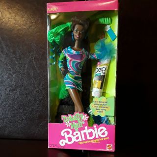 1991 Totally Hair Barbie African American Nrfb 5948