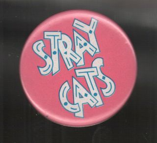 Stray Cats Logo Badge Uk Smash Hits 1 " Button Badge Originally Given Away