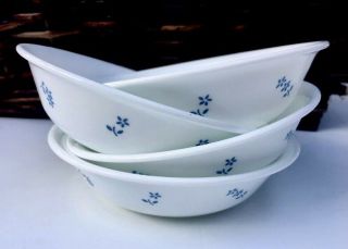 4 Corelle Provincial Blue Cereal/soup Bowls.  6 1/4”.