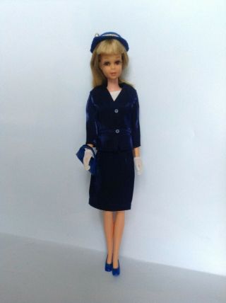 NAVY blue Rare Vintage Japanese Exclusive Barbie Francie fashion 2224 2