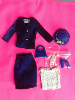 NAVY blue Rare Vintage Japanese Exclusive Barbie Francie fashion 2224 3
