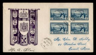 Dr Who 1946 Canada Fdc 7c Airmail C237712
