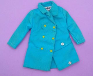 Vintage Barbie Japanese Exclusive 2617 - Rare Turquoise Blue Jacket Coat