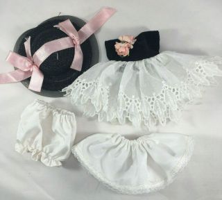 Ginny 1953 " Vogue " Tag " Becky " Dress W - Hat,  Slip & Bloomers (no Doll)