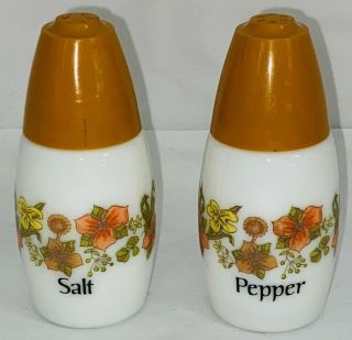 Corelle Gemco Indian Summer 3 1/2 " Salt & Pepper Shakers