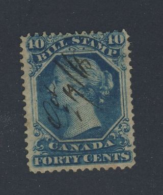 Canada Revenue Bill Stamp Fb31 - 40c Guide Value = $50.  00