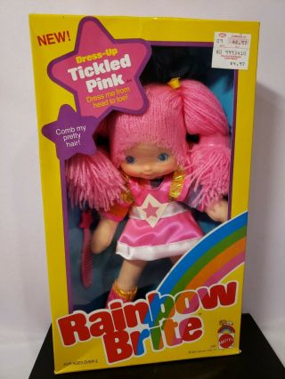Vintage Dress Up Tickled Pink Rainbow Brite Doll 1983 Mattel 2351 Nrfb