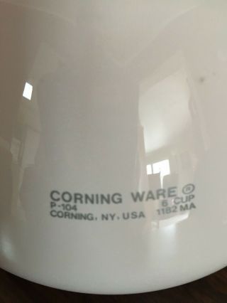 Vintage Corning Ware 6 Cup Teapot P - 104 Spice Of Life Made In USA 3