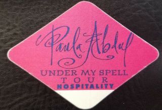 Paula Abdul - Vintage Concert Tour Cloth Backstage Pass