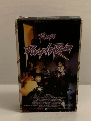 Vintage 1984 Prince : Purple Rain Betamax Beta Hi - Fi Video Tape Warner Bros Rare