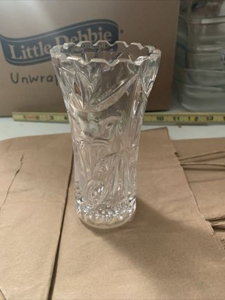Vintage 6 Inch Lead Crystal Vase