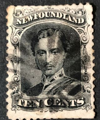Newfoundland 1865 - 1894 27 - Prince Albert 10 Cent Black