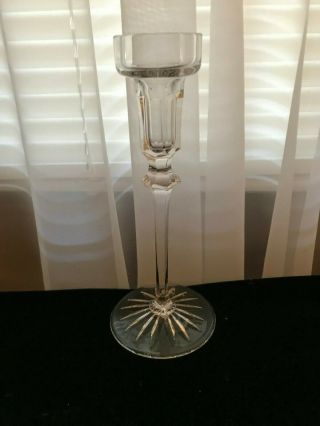 Vtg Rogaska Richmond Crystal Candle Holder 8 " Tall Candlestick