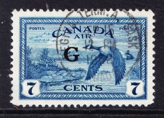 Canada 1949 Sg0189 7c Opt G Very Fine - Regina Term A Sask Postmark Cat £15