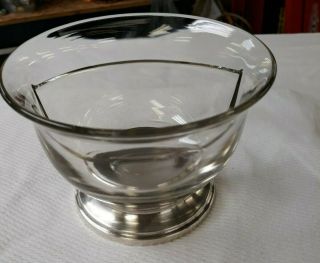 Antique Sterling And Glass Relish Or Condiment Dish R Blackinton & Co