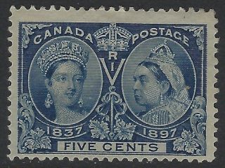 Canada Stamps - Scott 54 - 5c Jubilee Issue - Hinged (q - 374)