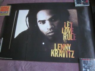 Lenny Kravitz 1989 Let Love Rule Promo Poster Lisa Bonet Funk Psychedelic Mtv
