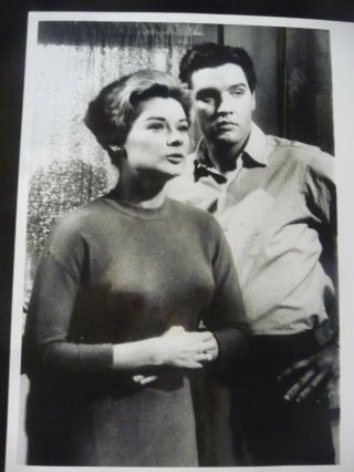 Elvis Presley & Hope Lange Publicity Photo 8x10 B&w Glossy " Wild In The Country "