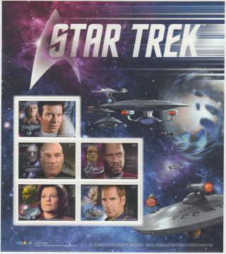 Canada - 2983 Star Trek Stamp Pane - Mnh