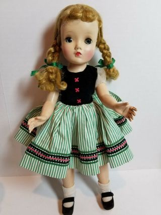 Vintage 1954 Madame Alexander Doll 15 " Binnie Walker Cissy Face
