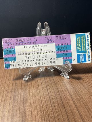 The Cure Concert Ticket Vintage February 21 2000 At Deep Ellum
