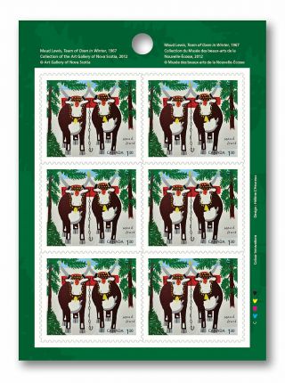Canada 2020 Maud Lewis : (USA) rate $1.  30 booklet of 6 stamps MNH 2